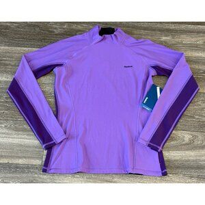 NWT Reebok Compression Top Women's M Purple Cold Weather Long Sleeve Athletic